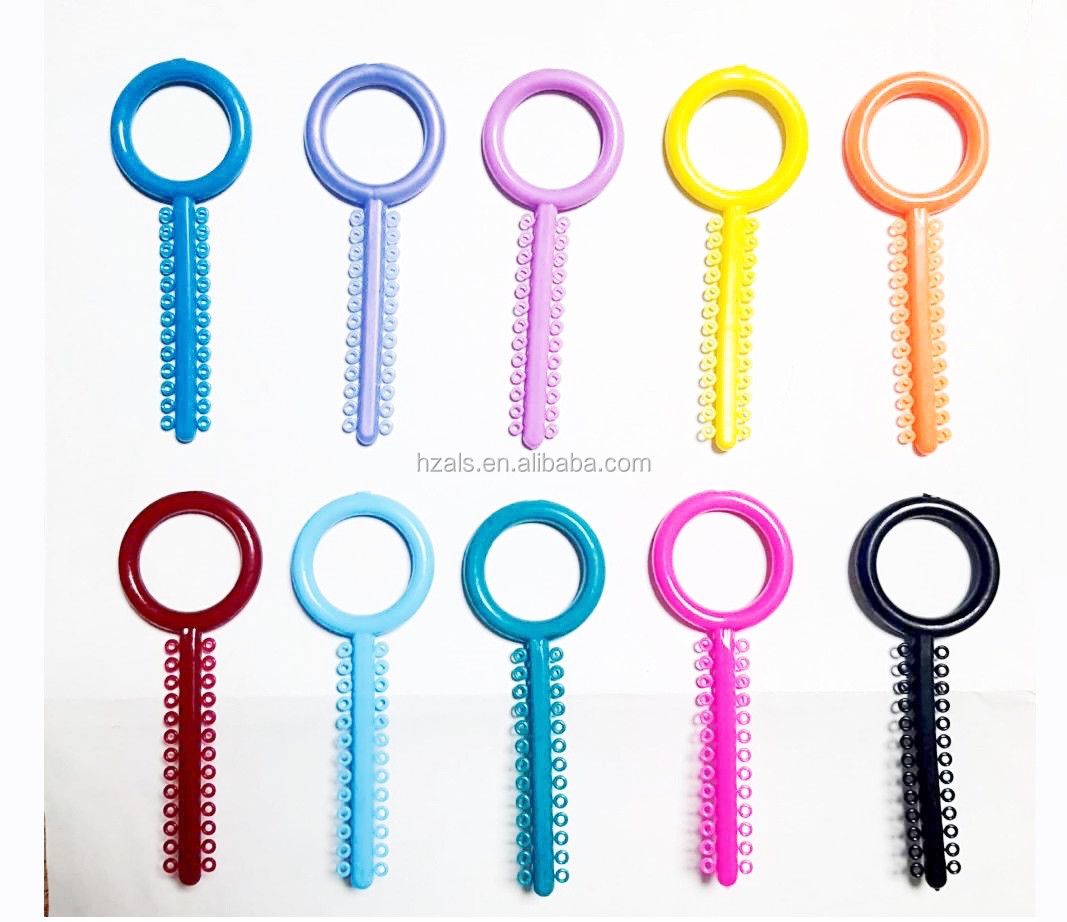 1000pcs/pack Dental Teeth Orthodontic Elastics Ligature Ties Mixed Color