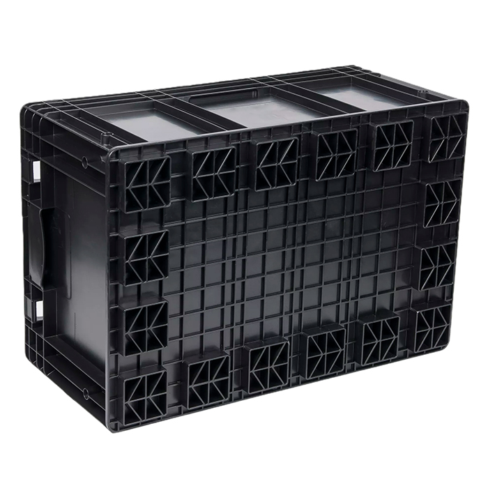 48L Large Plastic Turnover Box For Auto Parts Storage Customized Color