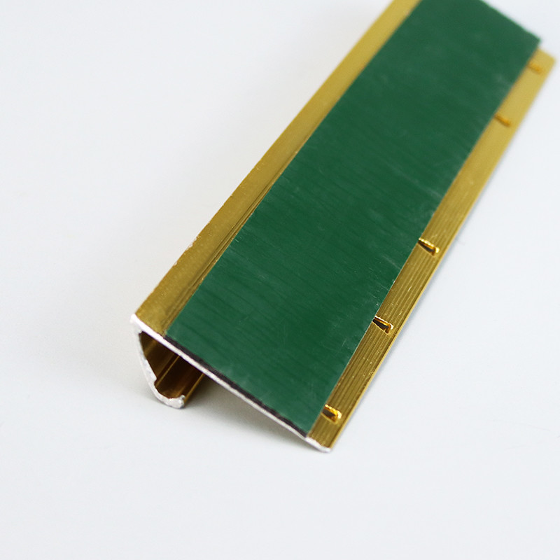 Gold with adhesive nail strip aluminum metal carpet edging flooring tile trim gripper