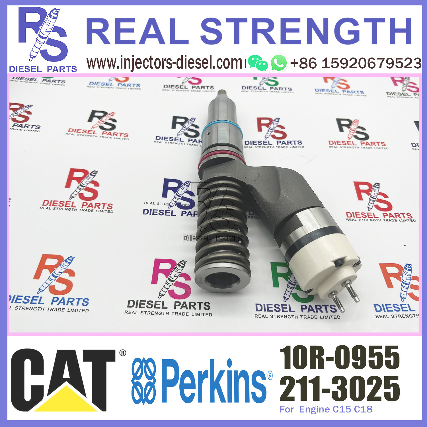 Caterpillar Diesel Cat 3406E Injectors 211-3025 10R-0955 For C15 C16 3456 Engine