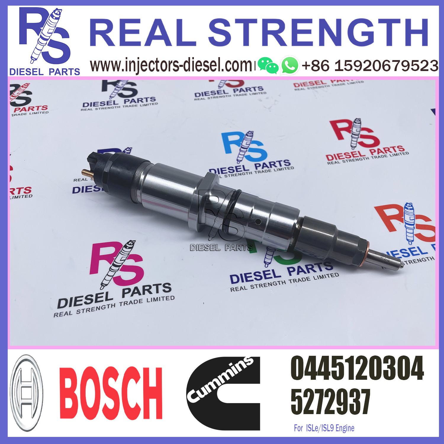 Diesel Engine Common Rail Fuel Injection 5272937 0445120304
