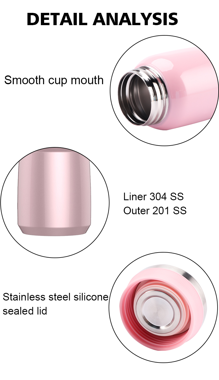 500ML Wide Mouth Insulated Food Jar Steel Lunch Box Thermos Kids School Food Flask 304