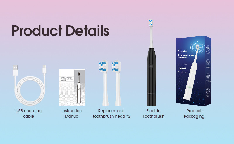 Custom Rechargeable Electric Toothbrush Supplier Cheap Bulk for Travel and Teeth Whitening