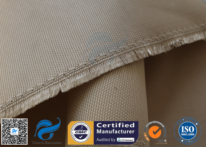 1150g 1.2mm Brown Silica Fabric 800℃ Kiln Heat Insulation Fiberglass Cloth