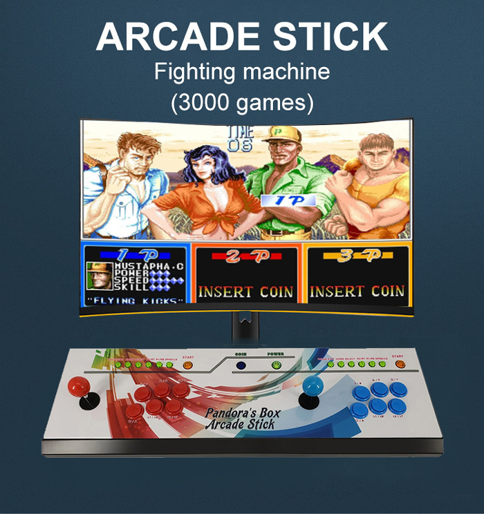 Handheld Home Joystick Video Arcade Game Console For LCD Monitor