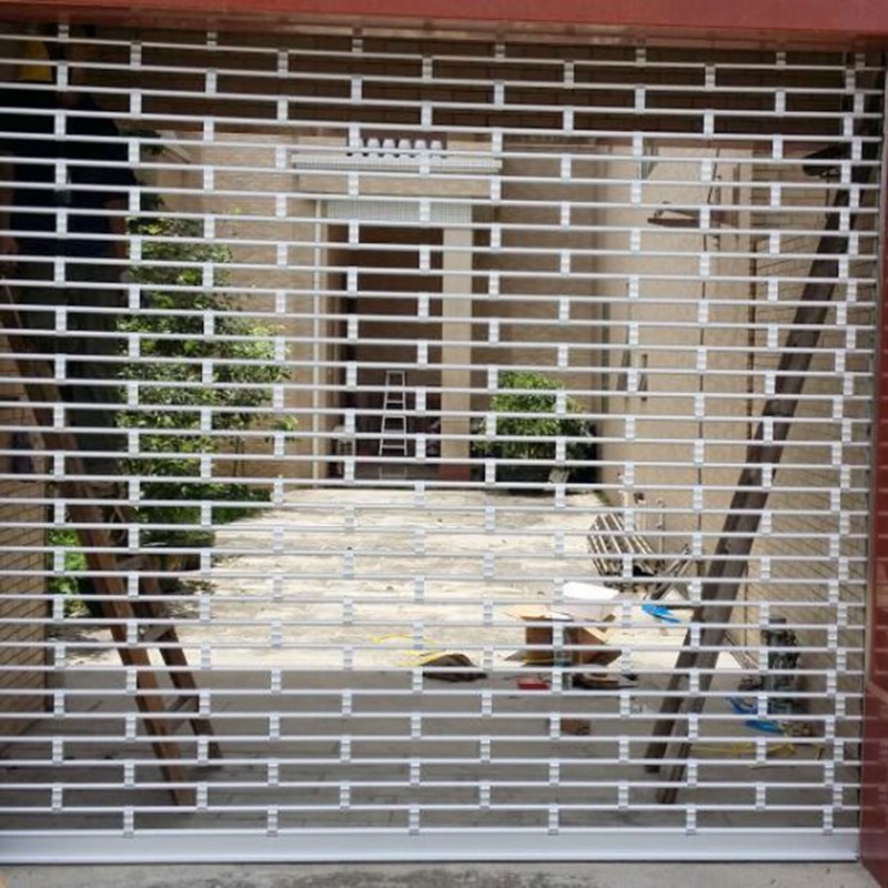 Aluminum Flower Tube Security Grill Roll Up Door Customized Available