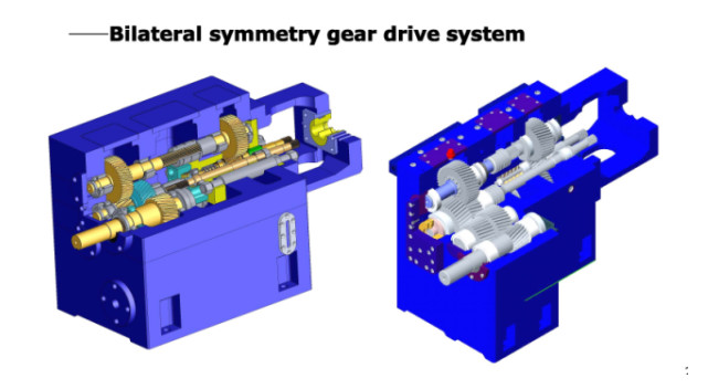 250kw Extruder Gearbox Repair / Overhaul Torque 12.9Nm / Cm3 For Plastic Extruder