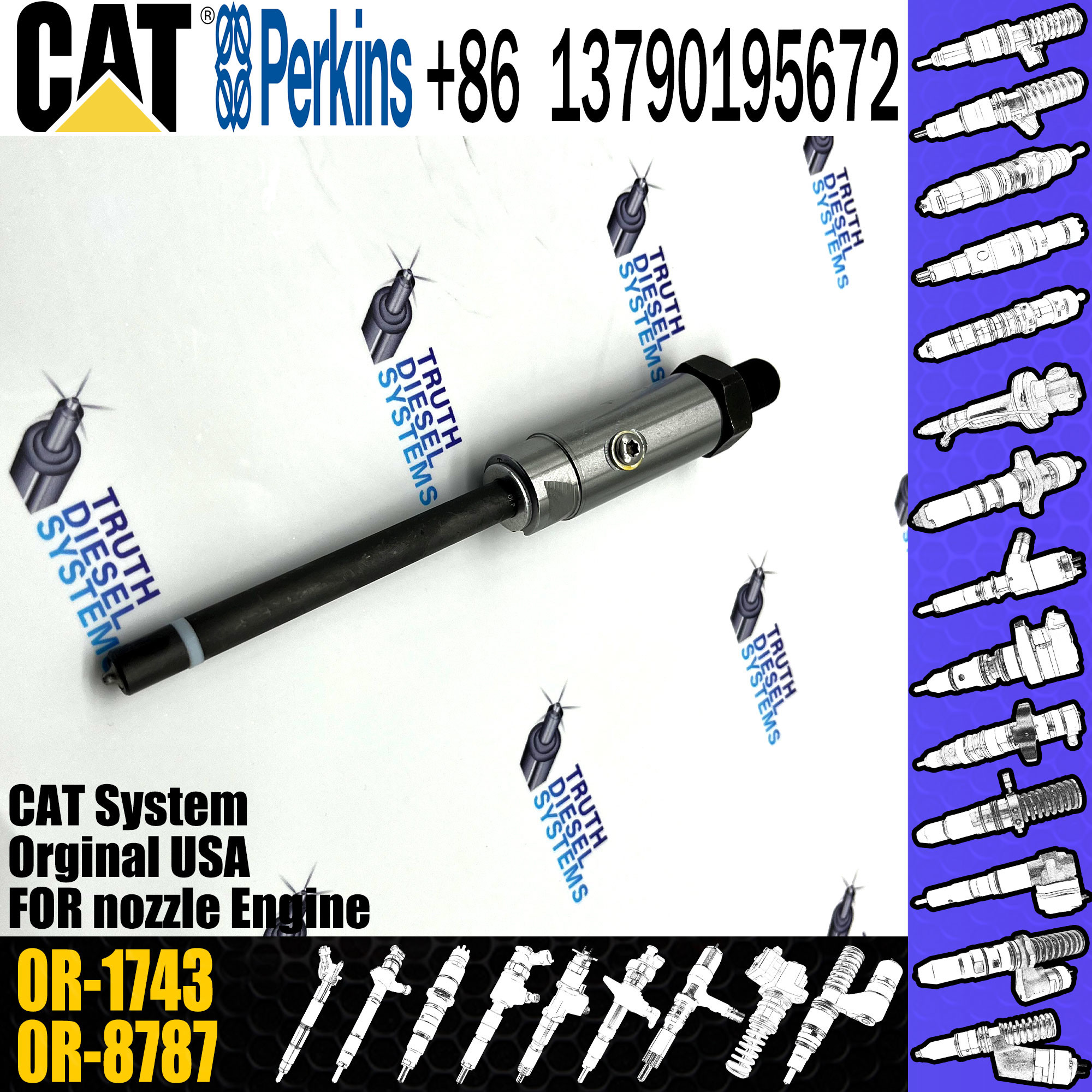 Diesel Fuel Pencil Injector 0R-1743 0R-3420 0R-1744 3304B 3304 3306 3306B engine parts