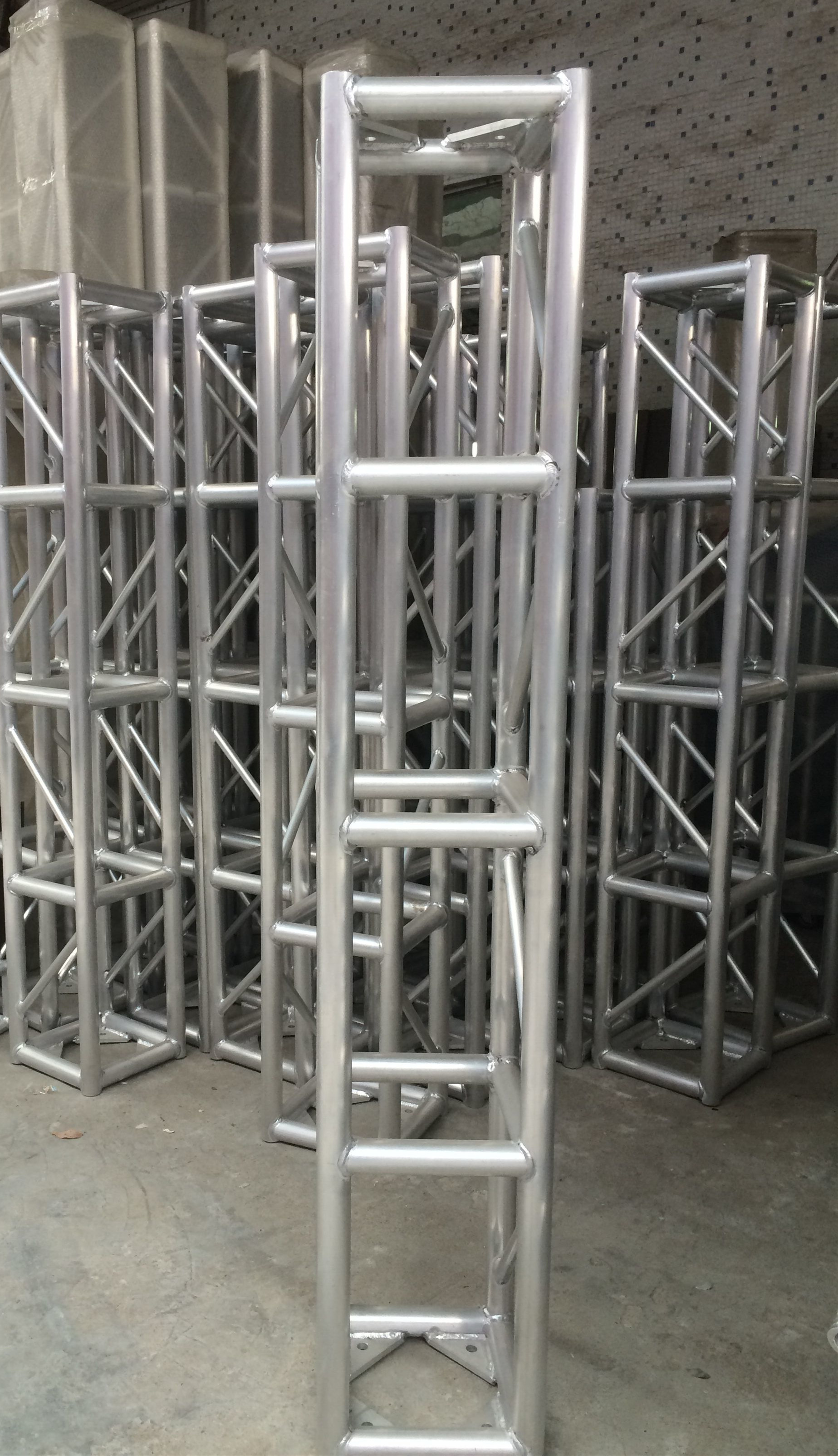 Aluminum Frame Truss Structure / Spigot Bolt Stage Lights Exhibition Aluminum Truss