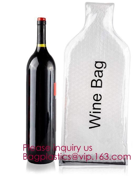 Bottle Protector Bubble Travel Bag,Travel Trip Bag With Bubble Inside And Double ks,Sleeve Travel Bag - Inner Skin