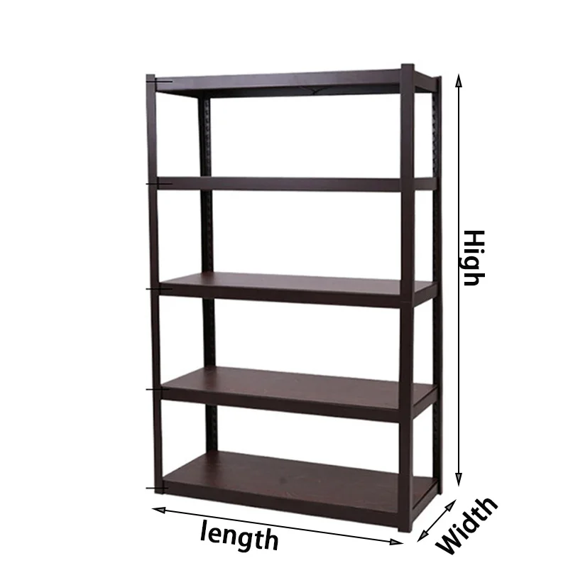 Light Duty Angle Steel Rack Non Screw Mounted Multi Shelf Medium Sized