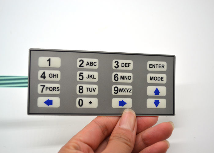 Water Resistant Membrane Switch Keypad , Membrane Push Button Switch Panel