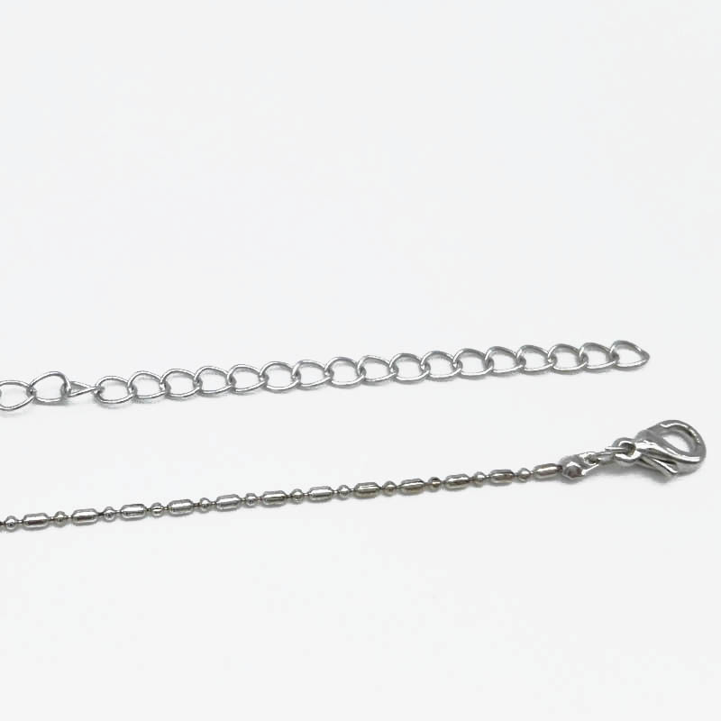DIY Jewelry Necklace Love Pearl Necklace Cross Chain with 5CM Tail