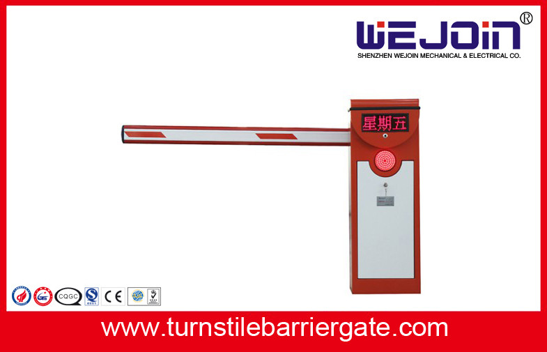 Parking Lot Automatic Boom Barrier Gate 2 Fence Boom Type Manual Release 80W