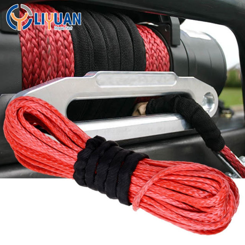 Customized Uhmwpe Rope for Winch Braided Synthetic Fiber Length 30 Support Customized