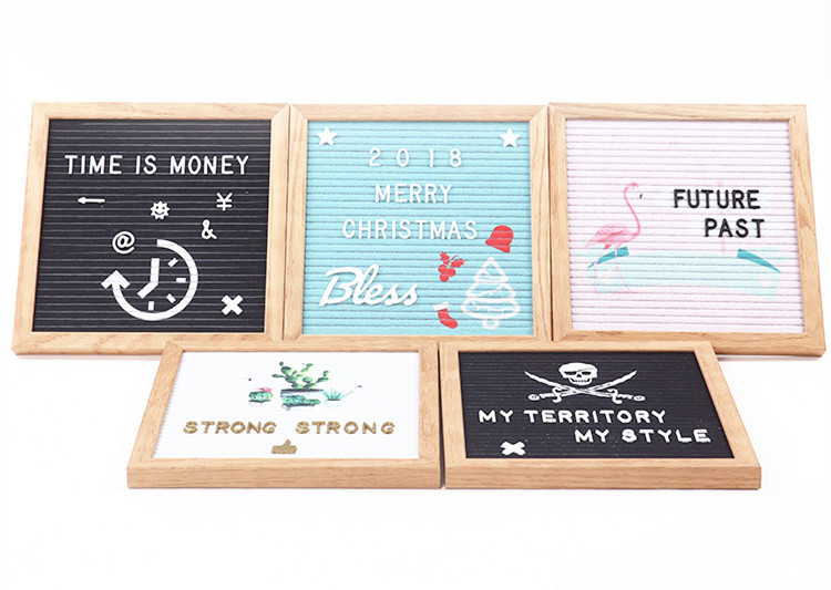 Pre Printing Felt Letter Board Set For Home / Office Leaving Message