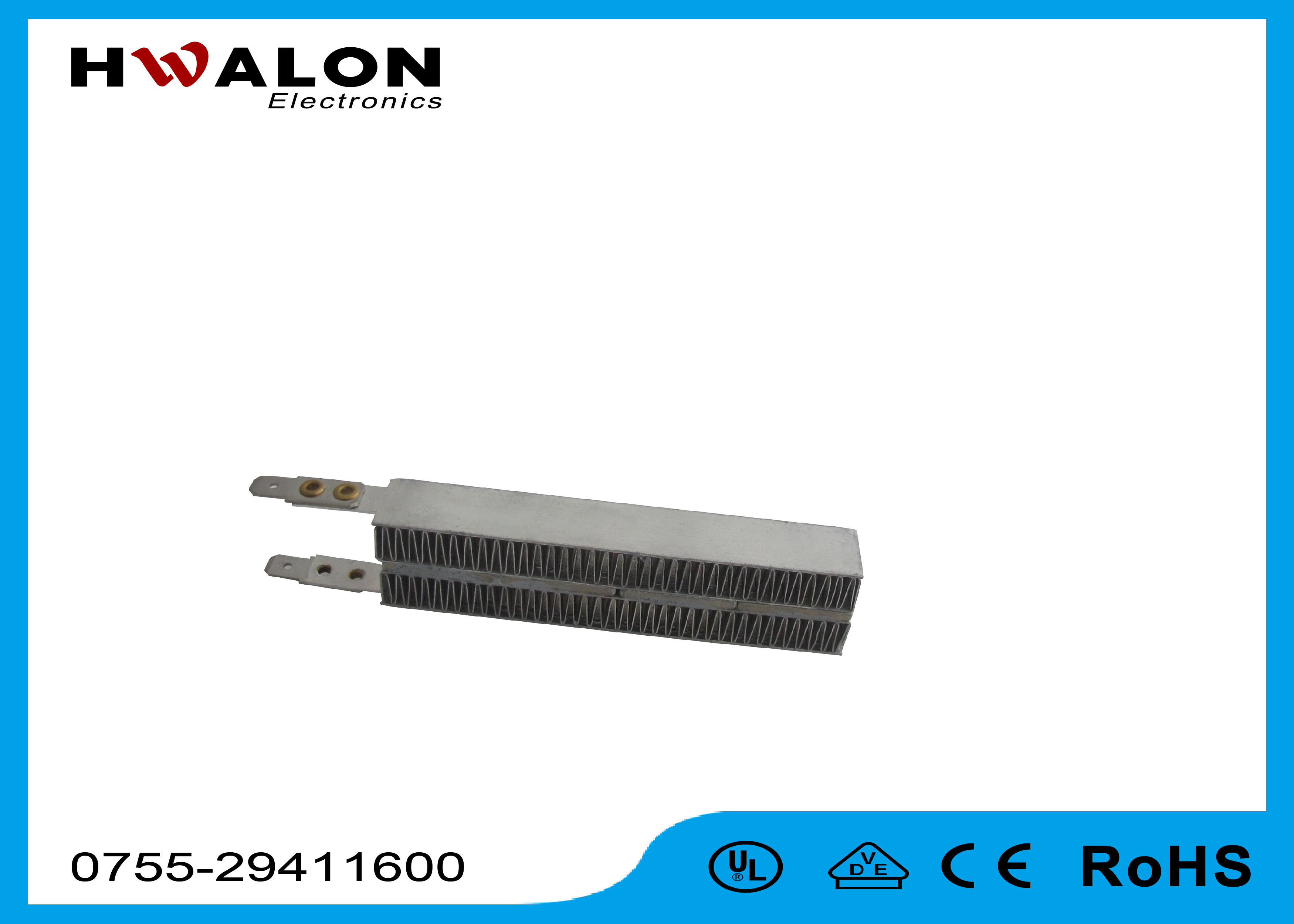 Body Dryer 240V 800W Ceramic PTC Air Heater Element With Surface Temp. 230 ℃
