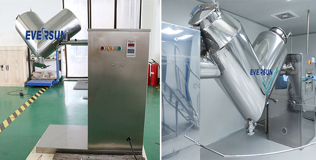 Customizable Low Noise Mixer Machine V Shaped Mixer For Granule Clusters