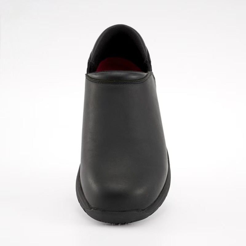 Men Chef Work Shoes Genuine Leather Kitchen Safety Shoes Slip Resistant