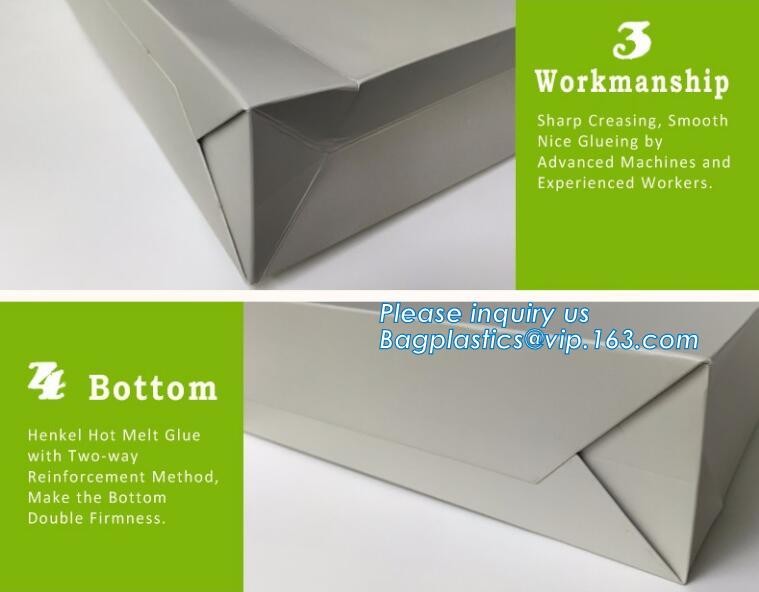 OEM Logo Printed Paper Packaging Bag Custom Good Quality Flower Carrier Bag,Art Paper Flower Carrier Bag Shopping Bags W