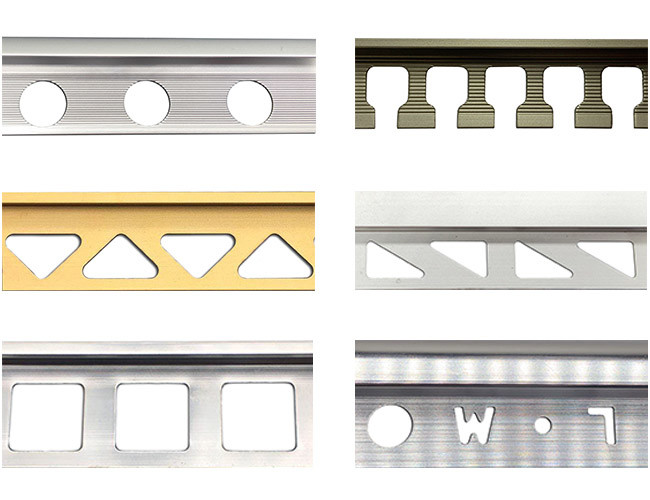Anodize Matt Silver Metal Tile Trims Quarter Round Shape 2.5M Length ODM