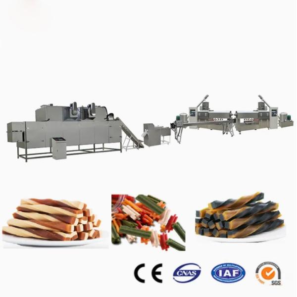 Dog Snacks Dog Food Production Line Simens PLC And Touch Screen