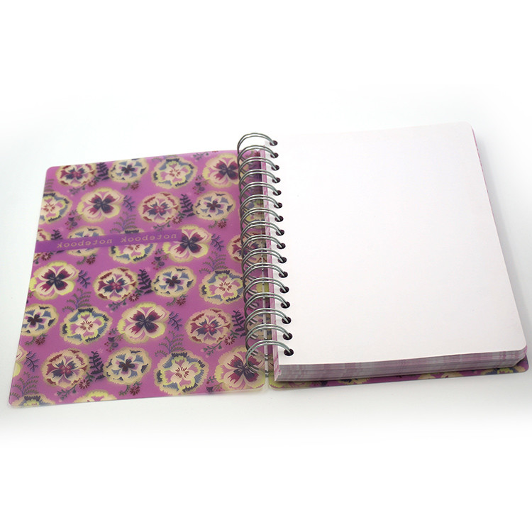 Spiral Bound Journal Spiral NoteBook Printing Plastic PVC Cover 148*210mm