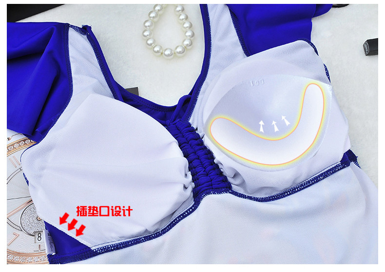 swimwear women bikini Large size swimsuit black dress Beach vacation sexy piece swimsuit fat bikini Increase fertilizer