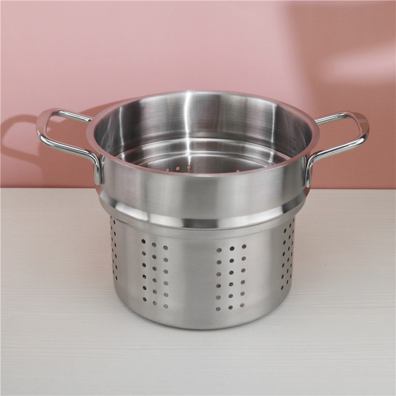 Multifunction Spaghetti Kitchen Soup Pots Stainless Steel With Strainer Insert