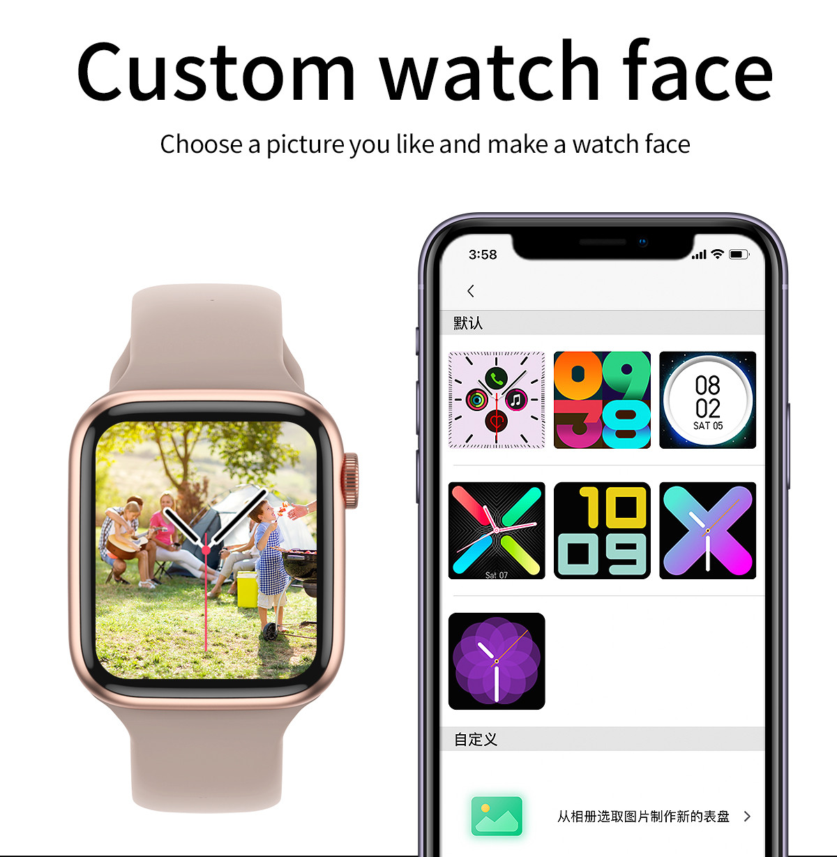 AW9 Heart Rate Blood Pressure Sports Smart Watch Waterproof