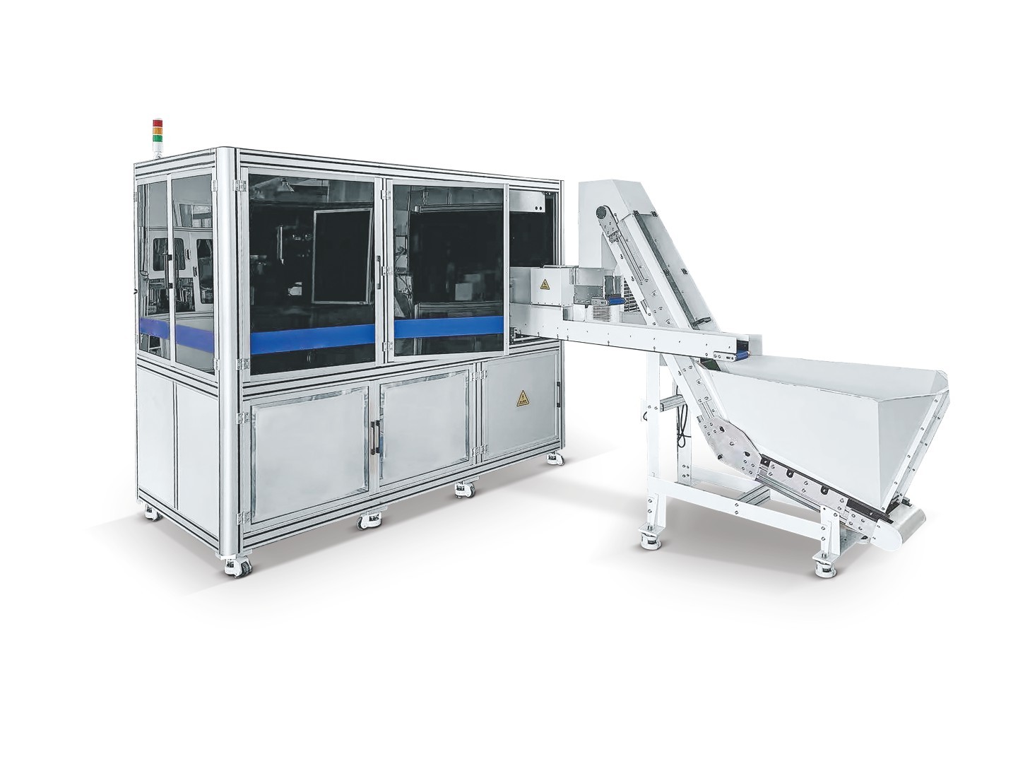 Intelligent defection checking PLC Double Glass Table Visual Inspection Machine