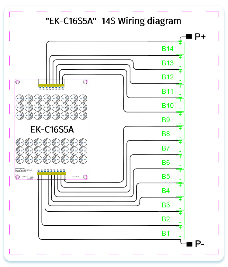 12S - 16S 5A Active Balancer BMS NCM LTO LPO LiFePo4 Lithium Battery Equalizer