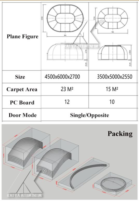 4.5mX6m Transparent Dome Glamping Tent For Outdoor Entertainment