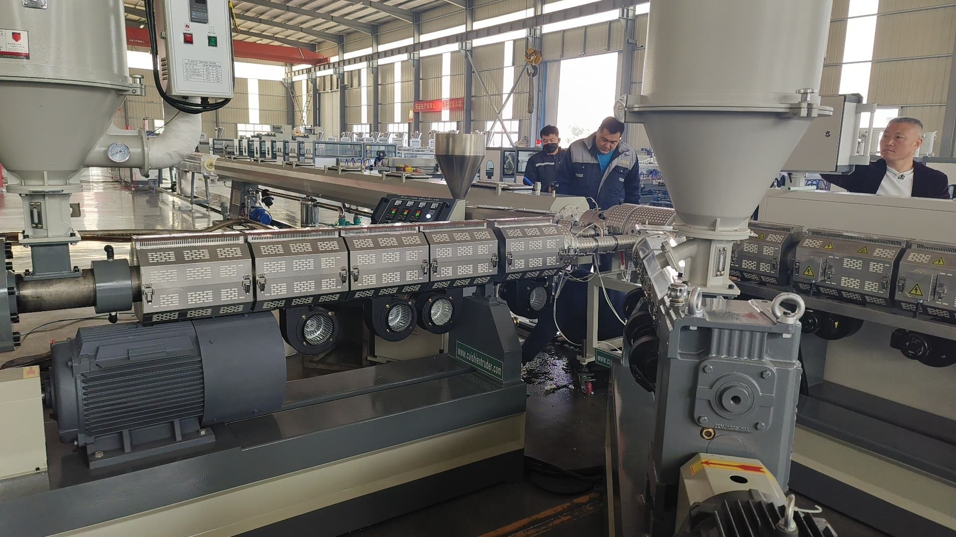 Full-automatic PE Pipe Extrusion Line with 120-800kg/hr Capacity and Made In Motor