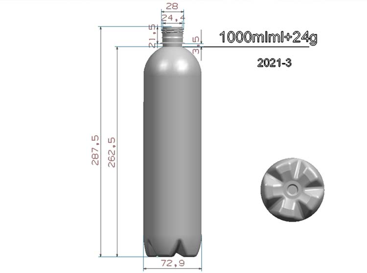 High Speed PET Blowing Machine 2cavity Full Automatic for 0.1-2L Beverage Bottles