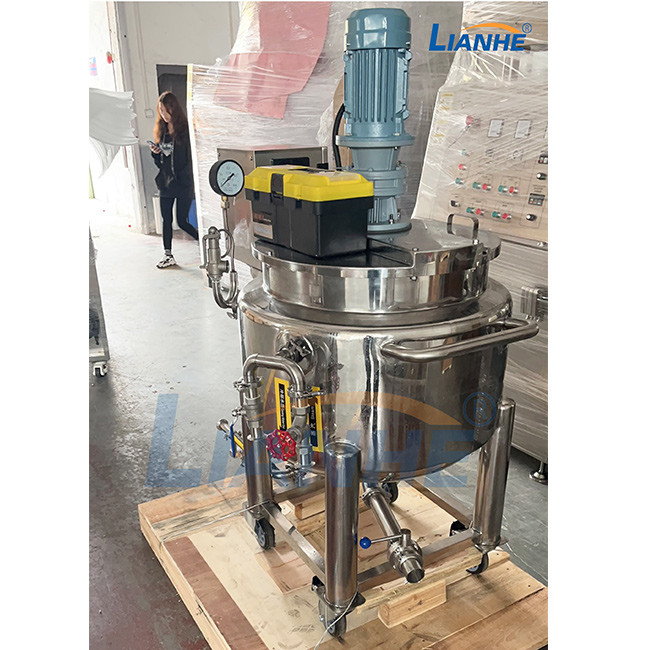 GMP Cosmetic Detergent Homogenizer Emulsifier Mixer Agitator Movable Type