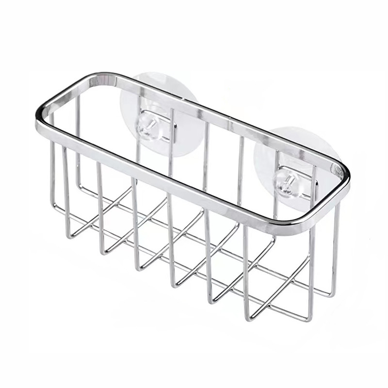 Rust-resistant Sturdy Kitchen Sink Caddy Sponge Holder for Sponges, Scrubbers and Soap