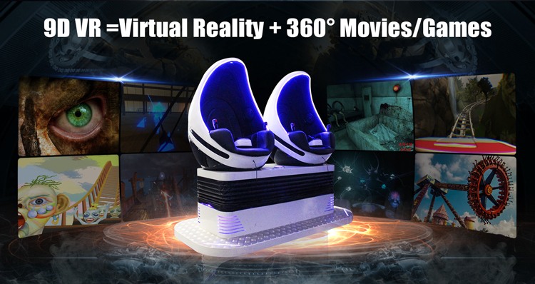 9D Cine Box 360 Degree VR Cinema Simulator Including 200 Free VR Movies