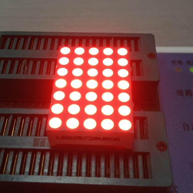 Row Cathode Column Anode 5 x 7 LED Dot Matrix Display 3mm For Mesage Boards