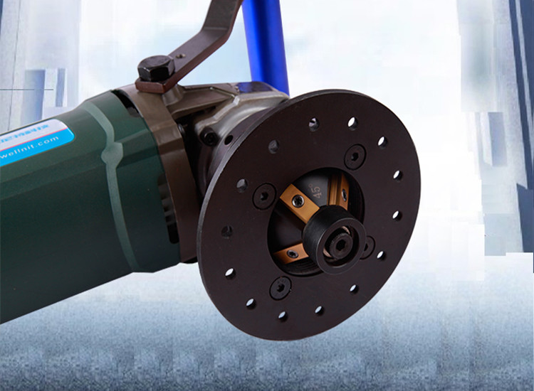 Multifunctional Electric Pipe Beveling Machine Soft Start With 4 Blades