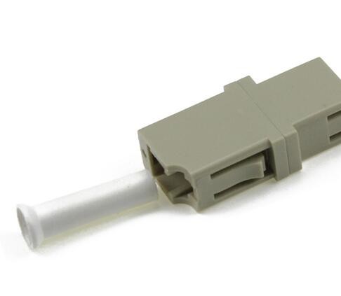 LC simplex Fiber Optic Adapters , Fiber Network Adapter Beige Color