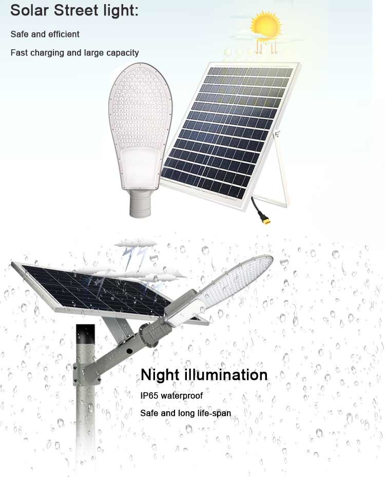 Solar 30W 50W 100W 150W Waterproof LED Street Light