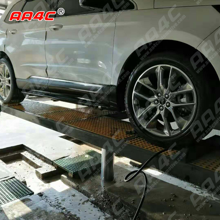 AA4C inground 2 post lift inground two post car lift pit installed 2 post auto hoist