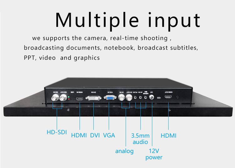 TY-24G2 Pro 24" Dual Screen Studio Teleprompter The Ultimate Tool for News Broadcasting