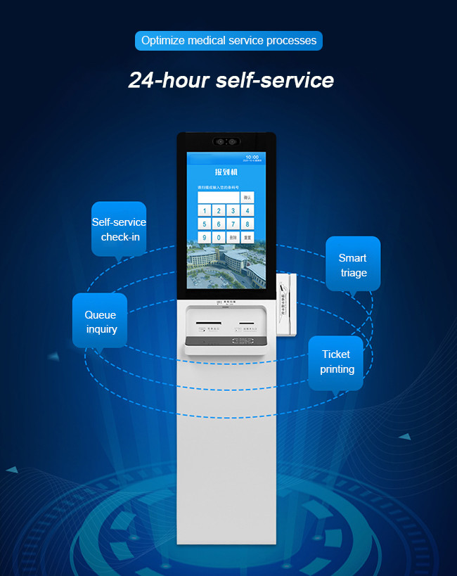 1920*1080 Restaurant Self Ordering Kiosk 27in Self Service Ordering Kiosk