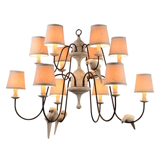 Bird chandelier wrought iron pendant lighting kitchen Pendant lamp (WH-CI-51)