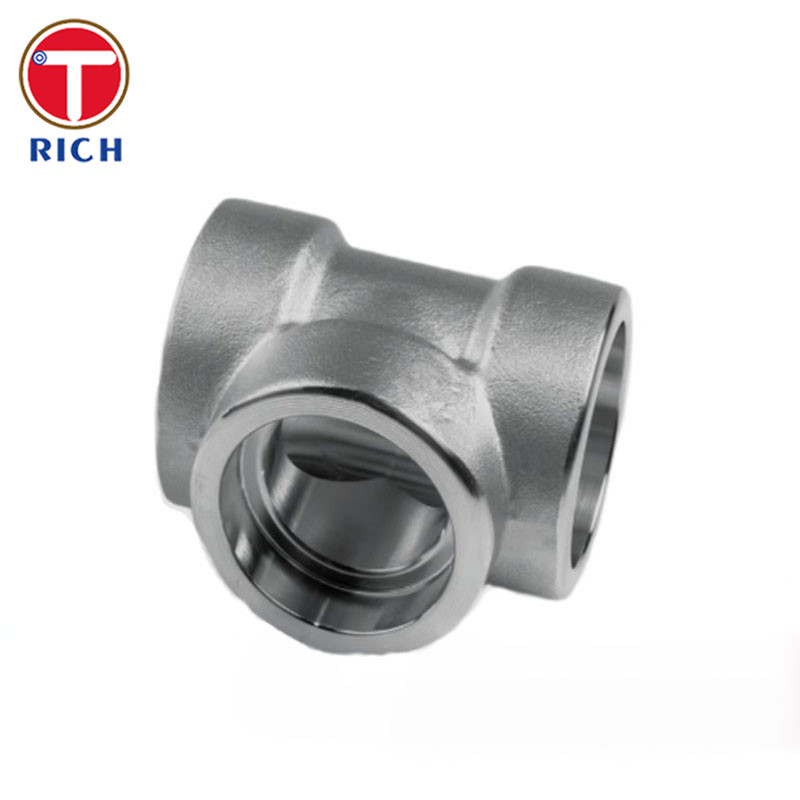 ASTM A105 Forged Pipe Fittings Carbon Steel Tee Forgings For Piping