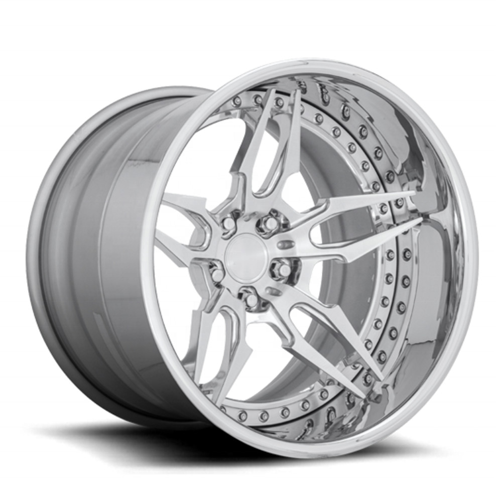 Custom designed Two pieces forged wheels 18 19 20 21 22 23 24 inch alloy car rim custom alloy car wheels