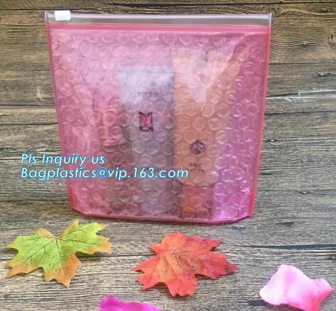 Pink Slider Zip lock Bubble Bag, High Quality Pink Bubble Hash Bag, Reused Pink Bubble Bag With Red Slider bags