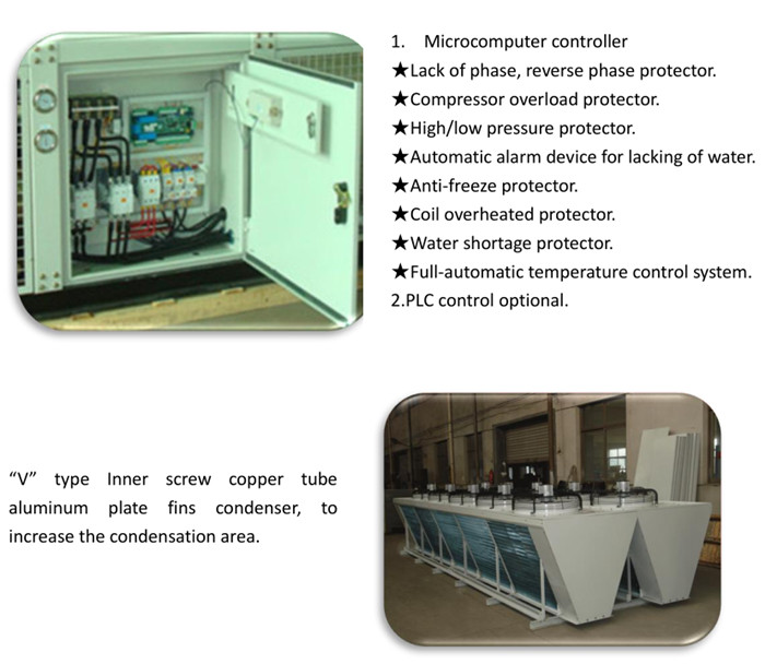 Economical Industrial Air Cooled Screw Water Chiller for Injection Industry